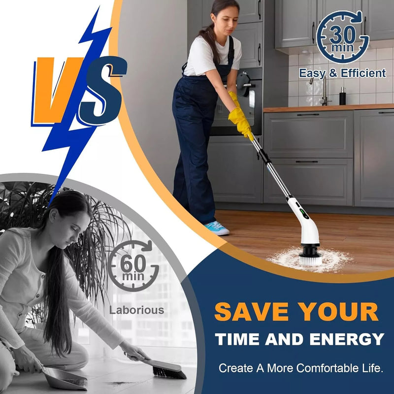8-in-1 Cordless Electric Cleaning Brush - 50% OFF